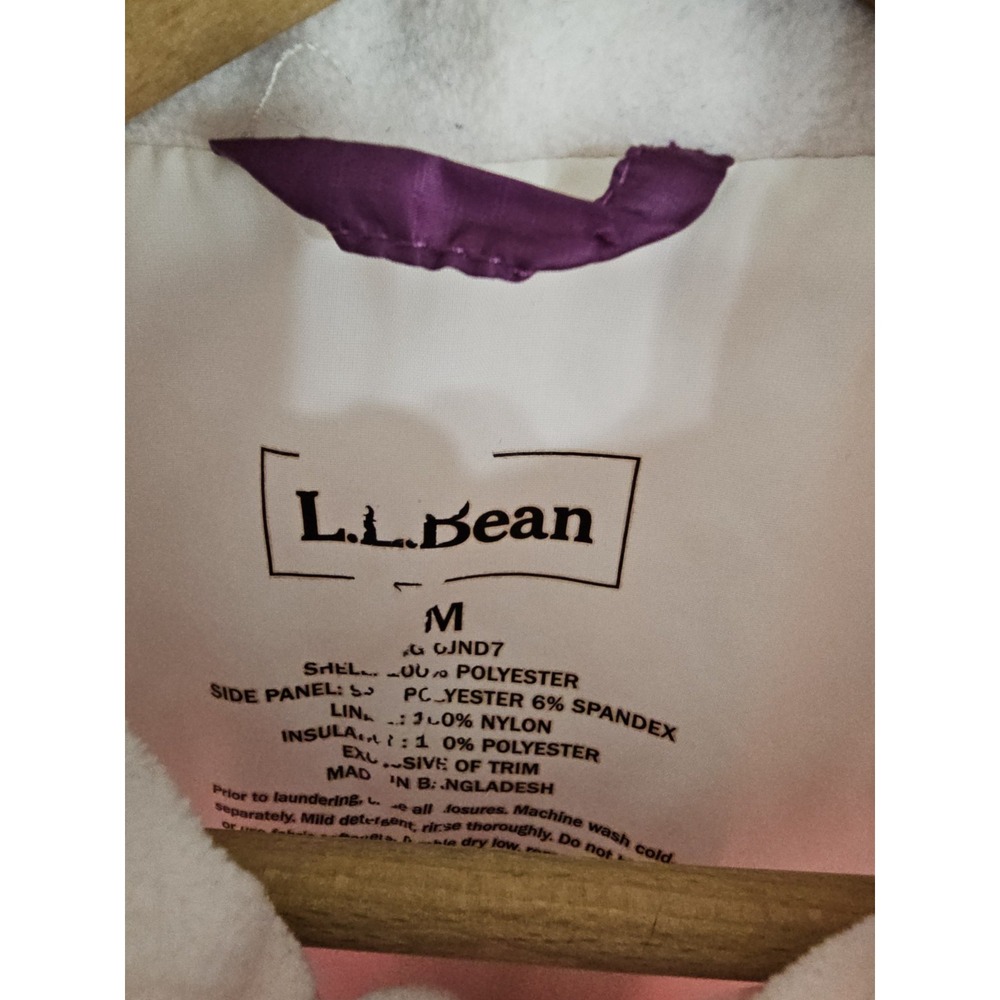 L.L.Bean Women's Vest Size Medium Ombre Pink Quilted Fleece‎ Side Panels Puffer - Picture 5 of 15